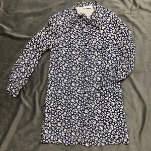 Paris Atelier Scarf Collar Mini Dress with fruit print